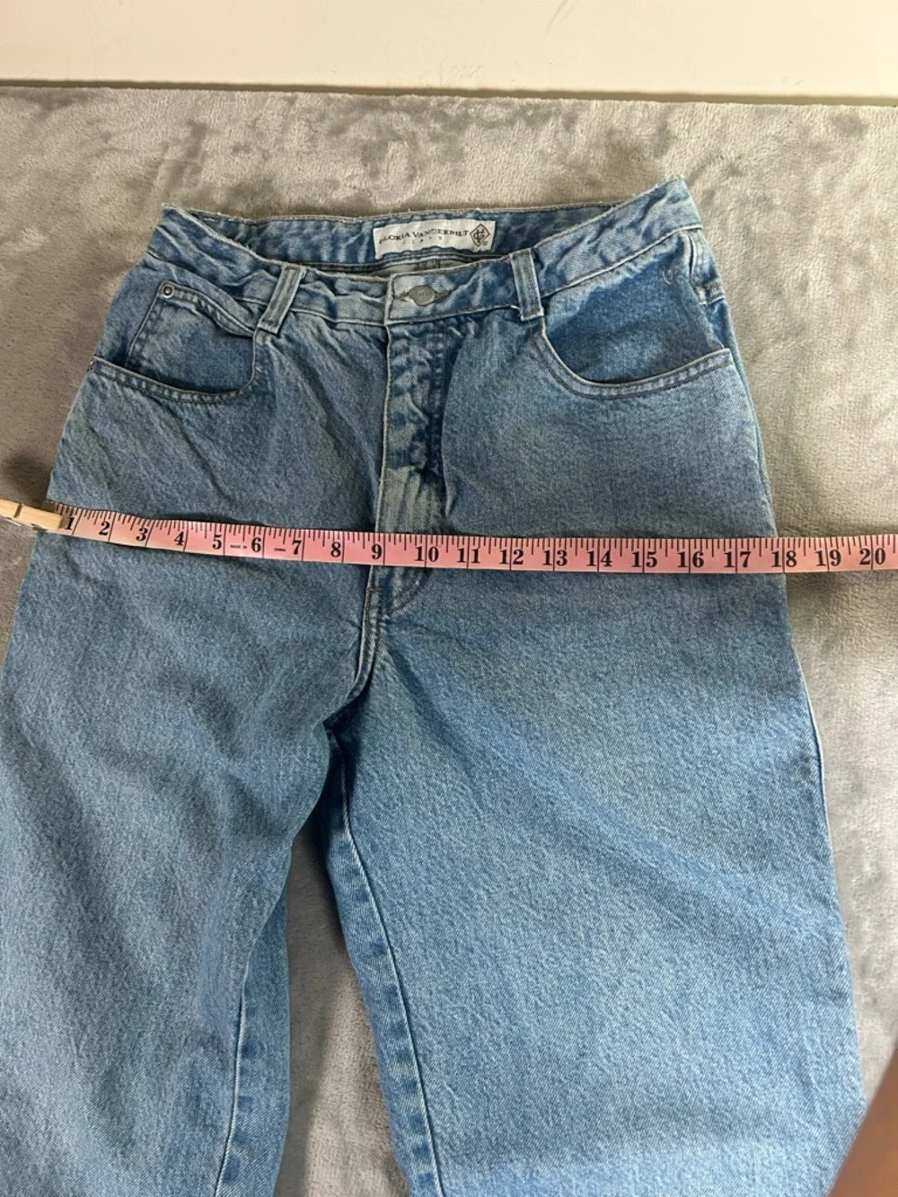 Gloria Vanderbilt High-Rise straight leg Blue Denim Jeans - Picture 14 of 14